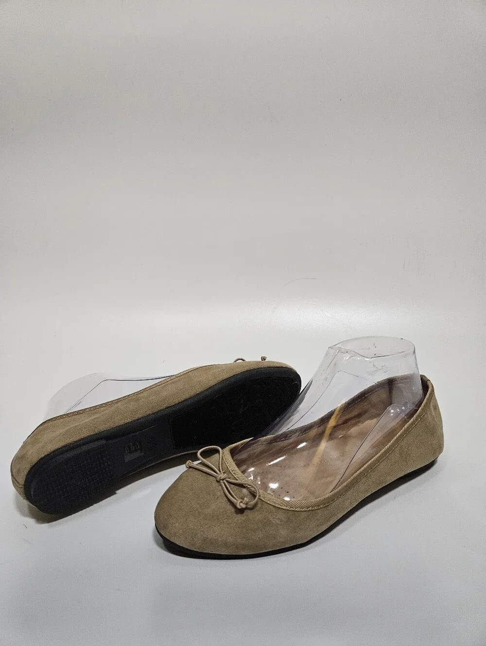 CL by Laundry Women's Bail Knit Wedge Ballet Flats with Bow Sz 7.5